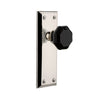 Fifth Avenue Long Plate with Lyon Knob in Polished Nickel