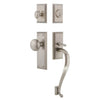 Fifth Avenue Plate S Grip Entry Set Fifth Avenue Knob in Satin Nickel