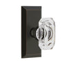 Fifth Avenue Short Plate with Baguette Clear Crystal Knob in Timeless Bronze