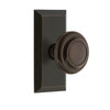 Fifth Avenue Short Plate with Circulaire Knob in Timeless Bronze