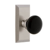 Fifth Avenue Short Plate with Coventry Knob in Satin Nickel