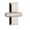 Fifth Avenue Short Plate with Carré Lever in Polished Nickel
