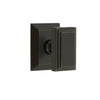 Fifth Avenue Square Rosette with Carré Knob in Timeless Bronze
