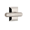 Fifth Avenue Square Rosette with Carré Lever in Polished Nickel