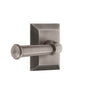 Fifth Avenue Square Rosette with Georgetown Lever in Antique Pewter