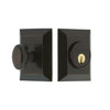 Fifth Avenue Square Rosette Single Cylinder in Timeless Bronze