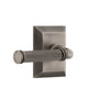 Fifth Avenue Square Rosette with Soleil Lever in Antique Pewter