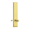 Fifth Avenue Tall Plate with Bellagio Lever in Polished Brass