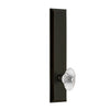 Fifth Avenue Tall Plate with Burgundy Crystal Knob in Timeless Bronze