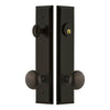 Fifth Avenue Tall Plate Entry Set with Fifth Avenue Knob in Timeless Bronze