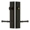 Fifth Avenue Tall Plate Entry Set with Georgetown Lever in Timeless Bronze