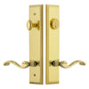 Fifth Avenue Tall Plate Entry Set with Portofino Lever in Lifetime Brass