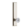 Fifth Avenue Tall Plate with Fontainebleau Crystal Knob in Polished Nickel