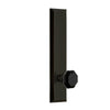 Fifth Avenue Tall Plate with Lyon Knob in Timeless Bronze