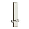 Fifth Avenue Tall Plate with Newport Lever in Polished Nickel