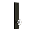 Fifth Avenue Tall Plate with Provence Crystal Knob in Timeless Bronze