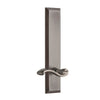 Fifth Avenue Tall Plate with Portofino Lever in Antique Pewter