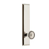 Fifth Avenue Tall Plate with Soleil Knob in Polished Nickel
