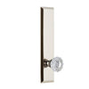 Fifth Avenue Tall Plate with Versailles Crystal Knob in Polished Nickel