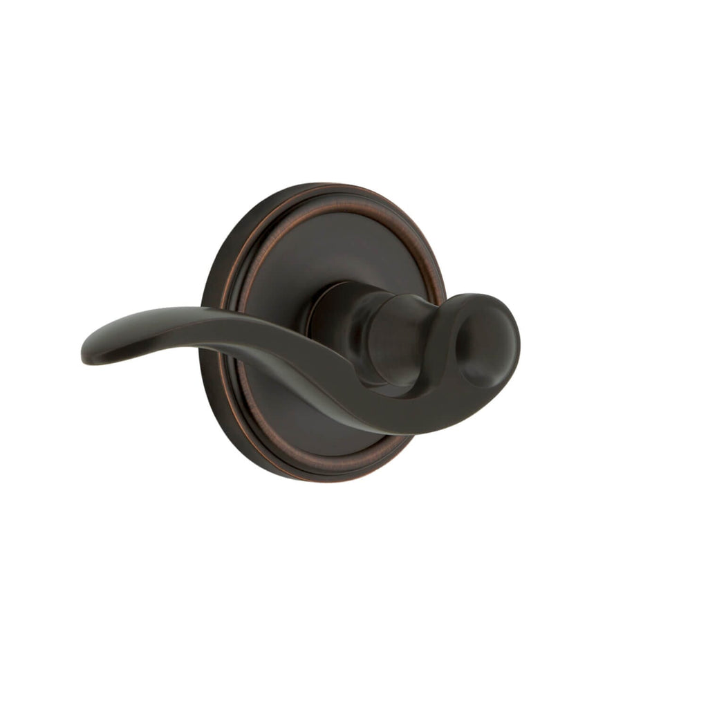 Georgetown Rosette with Bellagio Lever in Timeless Bronze