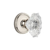 Georgetown Rosette with Biarritz Crystal Knob in Polished Nickel