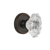 Georgetown Rosette with Biarritz Crystal Knob in Timeless Bronze