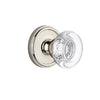 Georgetown Rosette with Bordeaux Crystal Knob in Polished Nickel