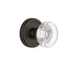 Georgetown Rosette with Bordeaux Crystal Knob in Timeless Bronze