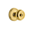 Georgetown Rosette with Bouton Knob in Polished Brass
