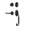 Georgetown Rosette C Grip Entry Set Georgetown Lever in Timeless Bronze