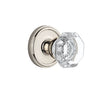 Georgetown Rosette with Chambord Crystal Knob in Polished Nickel