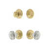 Georgetown Rosette Entry Set with Brilliant Crystal Knob in Satin Brass