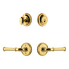 Georgetown Rosette Entry Set with Georgetown Lever in Lifetime Brass