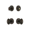 Georgetown Rosette Entry Set with Grande Victorian Knob in Timeless Bronze