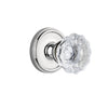 Georgetown Rosette with Fontainebleau Crystal Knob in Bright Chrome