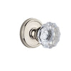 Georgetown Rosette with Fontainebleau Crystal Knob in Polished Nickel