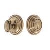 Georgetown Single Cylinder Deadbolt in Vintage Brass