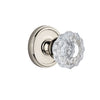 Georgetown Rosette with Versailles Crystal Knob in Polished Nickel