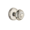 Georgetown Rosette with Windsor Knob in Polished Nickel