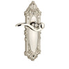 Grande Victorian Long Plate with Bellagio Lever in Polished Nickel