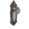 Grande Victorian Long Plate with Circulaire Knob in Antique Pewter