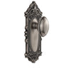 Grande Victorian Long Plate with Eden Prairie Knob in Antique Pewter