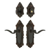 Grande Victorian Long Plate Entry Set with Bellagio Lever in Timeless Bronze