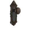 Grande Victorian Long Plate with Fifth Avenue Knob in Timeless Bronze