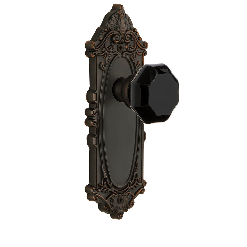 Grande Victorian Long Plate with Lyon Knob in Timeless Bronze