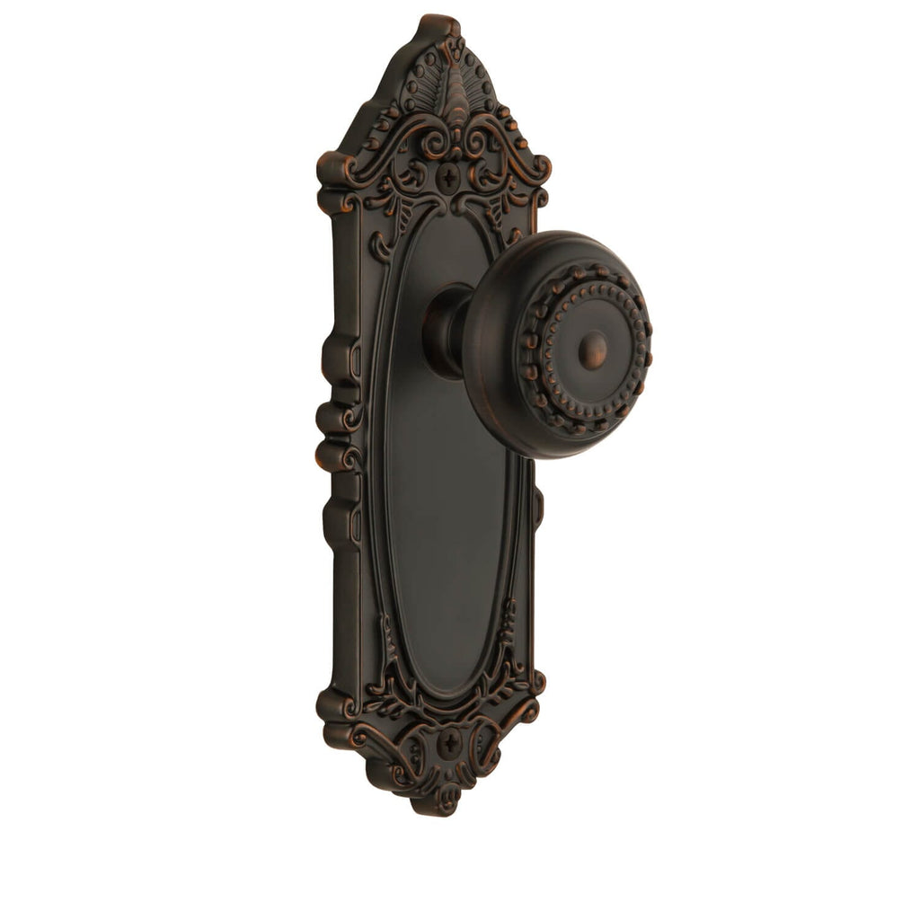 Grande Victorian Long Plate with Parthenon Knob in Timeless Bronze