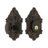 Grande Victorian Single Cylinder Deadbolt in Timeless Bronze