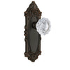 Grande Victorian Long Plate with Versailles Crystal Knob in Timeles Bronze