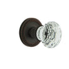 Newport Rosette with Brilliant Crystal Knob in Timeless Bronze