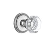 Newport Rosette with Chambord Crystal Knob in Bright Chrome